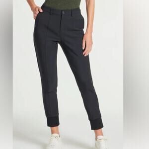 New! Anatomie Cana Black Nylon Joggers Women's L